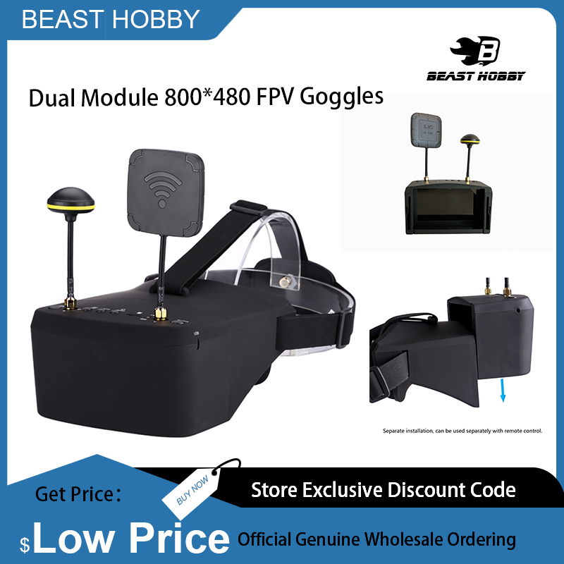 Skyzone Cobra X V2 Fpv Goggles - EV800D 5.8G 40CH Diversity FPV Goggles